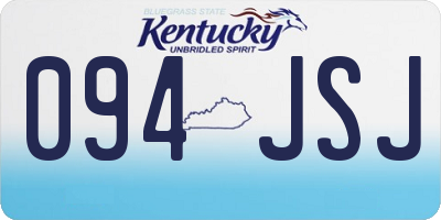 KY license plate 094JSJ