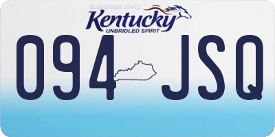 KY license plate 094JSQ