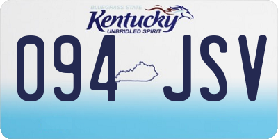 KY license plate 094JSV