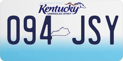KY license plate 094JSY
