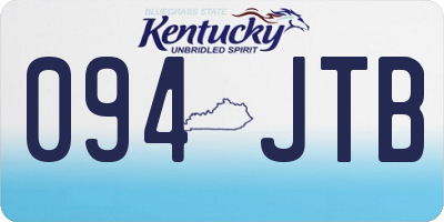 KY license plate 094JTB