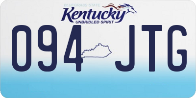 KY license plate 094JTG