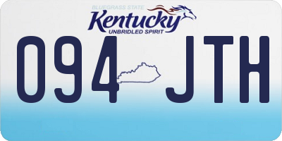 KY license plate 094JTH