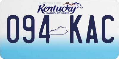 KY license plate 094KAC