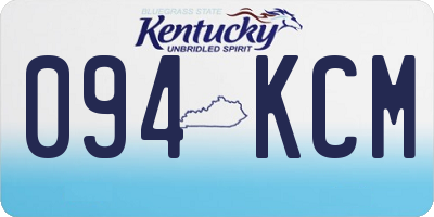 KY license plate 094KCM