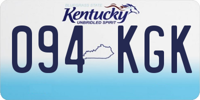 KY license plate 094KGK