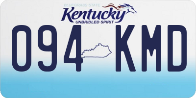 KY license plate 094KMD