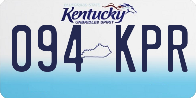 KY license plate 094KPR