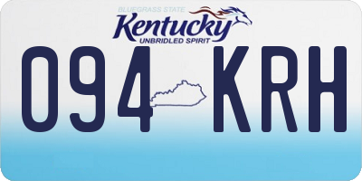 KY license plate 094KRH
