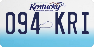 KY license plate 094KRI