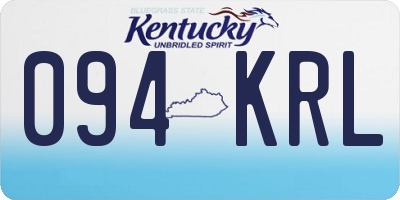 KY license plate 094KRL