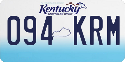 KY license plate 094KRM