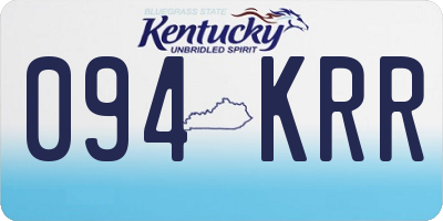 KY license plate 094KRR