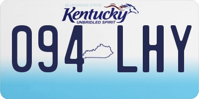 KY license plate 094LHY
