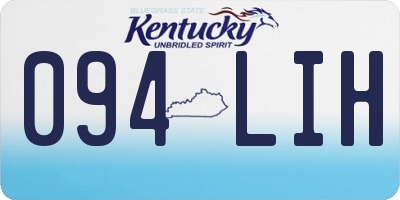 KY license plate 094LIH