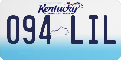 KY license plate 094LIL