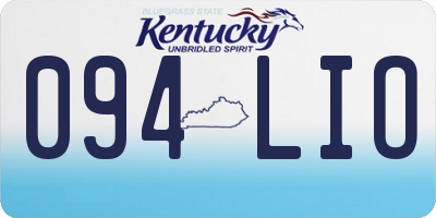 KY license plate 094LIO
