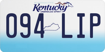 KY license plate 094LIP