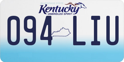 KY license plate 094LIU