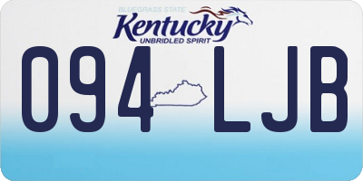KY license plate 094LJB