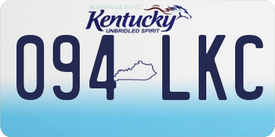 KY license plate 094LKC