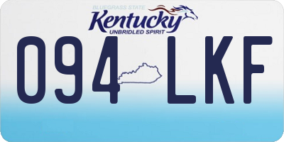 KY license plate 094LKF