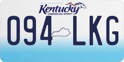 KY license plate 094LKG