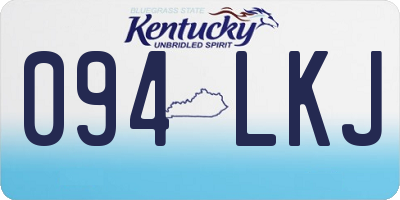 KY license plate 094LKJ