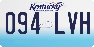 KY license plate 094LVH