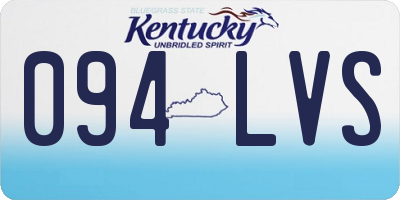 KY license plate 094LVS