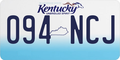KY license plate 094NCJ