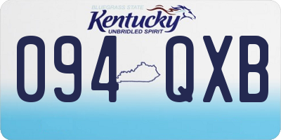 KY license plate 094QXB
