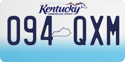 KY license plate 094QXM