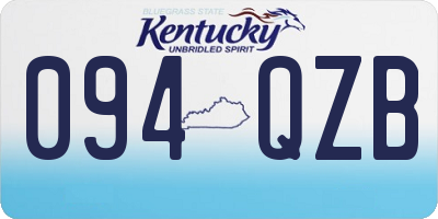 KY license plate 094QZB