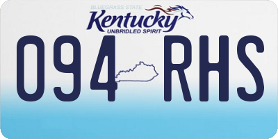 KY license plate 094RHS