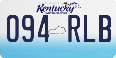 KY license plate 094RLB