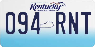 KY license plate 094RNT