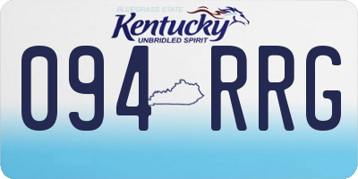 KY license plate 094RRG