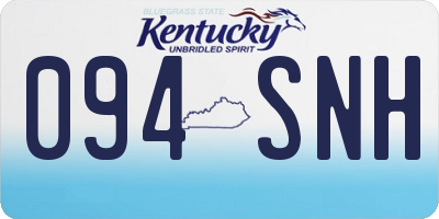 KY license plate 094SNH