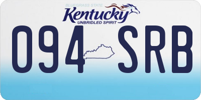 KY license plate 094SRB