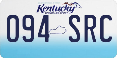 KY license plate 094SRC