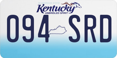 KY license plate 094SRD