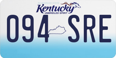 KY license plate 094SRE