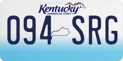 KY license plate 094SRG