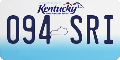 KY license plate 094SRI