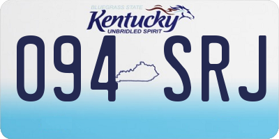 KY license plate 094SRJ