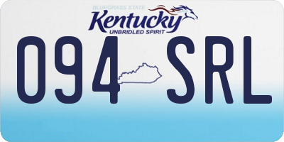 KY license plate 094SRL