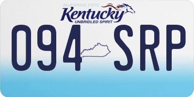 KY license plate 094SRP