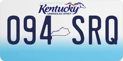 KY license plate 094SRQ