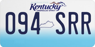 KY license plate 094SRR